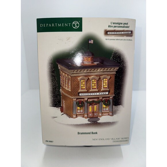 Department 56 “Drummond Bank”  New England Village Retired Christmas 56.56667 - Picture 7 of 10